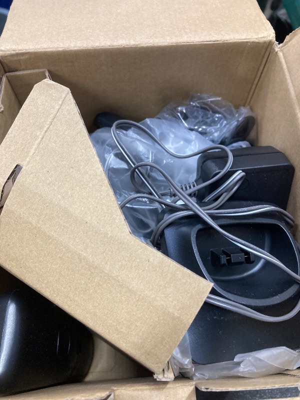 Photo 1 of ***ONLY 2 PHONES INCLUDED***Panasonic Cordless Phone with Advanced Call Block, Link2Cell Bluetooth, One-Ring Scam Alert, and 2-Way Recording, Answering Machine, 4 Handsets - KX-TGF944B (Black)***ONLY 2 PHONES INCLUDED***