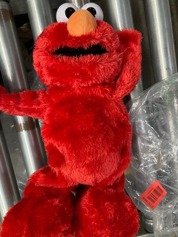 View 3 of **MISSING BATTERY COVER/TAPE RESIDUE ON FACE**Sesame Street Hokey Pokey Elmo Plush with Music and Motion, 36 Cm Bilingual Plush, Ages 18 Months+