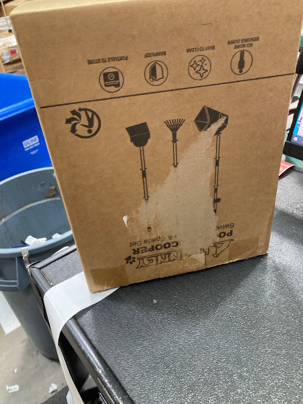 Photo 1 of **MISSING RAKE AND TRAY/ONLY I SCOOP**Pooper Scooper, Dog Pooper Scooper for Large Medium Small Dogs Heavy Duty Long Handle Metal Tray Rake Shovel Set for Yard Grass