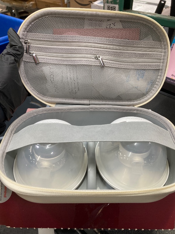 Photo 1 of ***MISSING PARTS-SELLING AS IS***Momcozy M5 Smart APP Controlled Wearable Breast Pump, Hands-Free Wireless Electric Pump, 3 Modes 9 Suction Levels, BPA-Free, Portable Lightweight, 24mm Flange, 2-Pack Cozy Red