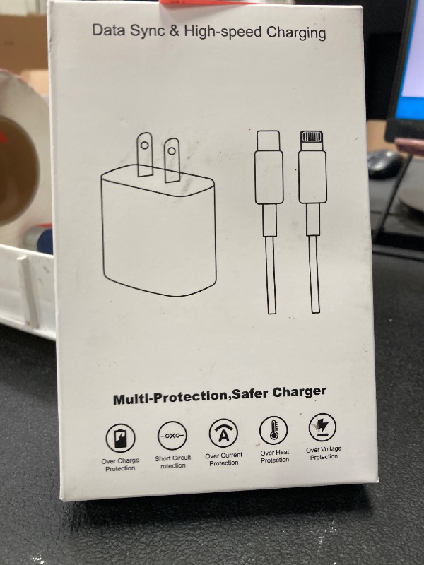 Photo 1 of [Apple MFi Certified]Long iPhone Fast Charging Cable,3Pack 20W Phone Charger USB C Charger Block Plug+6Foot Type C to Lightning Cord for iPhone 14/Pro/Pro Max/Plus/13/12/11/XS/XR/X/SE2022/iPad/AirPods