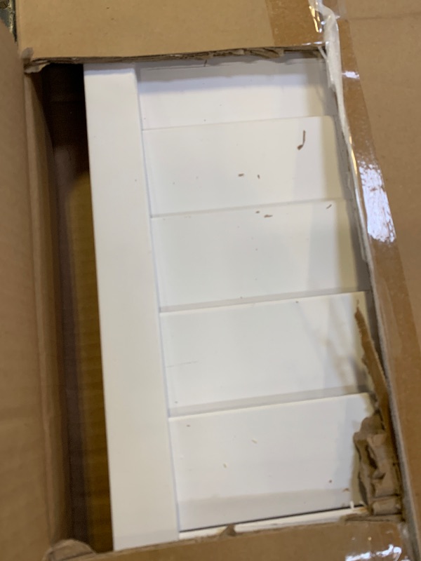 Photo 1 of *INCOMPLETE, HALF SET* Kimberly Bay Closet Door, Bi-fold, Louver Louver Plantation Primed White (24x80)