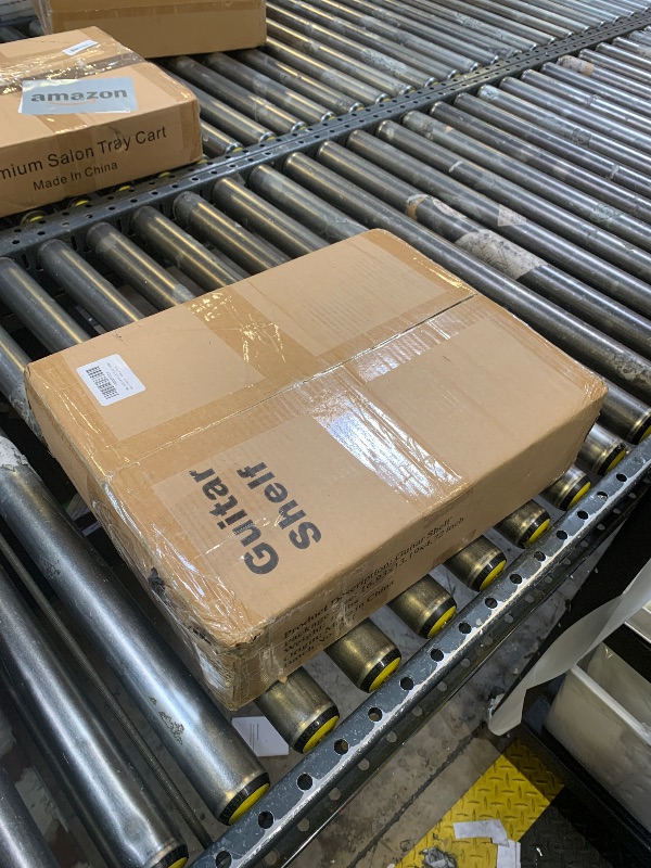 Photo 1 of storenization Guitar Stand for Multiple Guitars, Guitar Rack for Acoustic Guitar, Electric Guitar, Bass and Ukulele, Rustic Guitars Display Stand with 2 Guitar Hangers