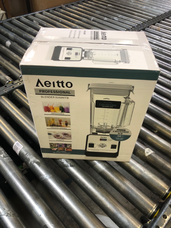Photo 1 of Aeitto Blender for Kitchen, 68 Oz Large Capacity Professional Countertop Blender, 1500-Watt Smoothie Blender for Ice Crush, Frozen Drinks, Silver