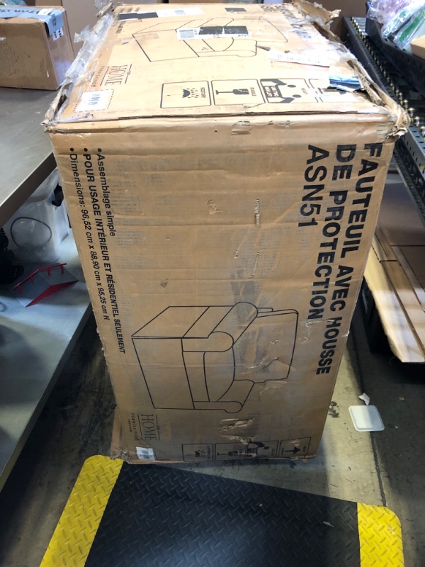 Photo 1 of OSP Home Furnishings Ashton Rolled Arm Chair with Slipcover, White