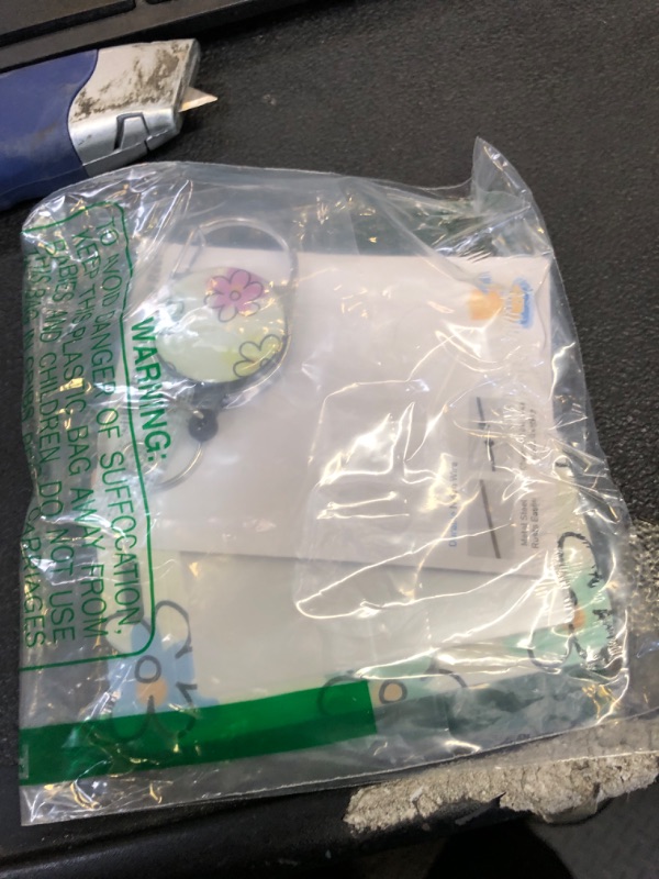 Photo 1 of 2 Pack Flower ID Badge Holder with Heavy Duty Retractable Reel Keychain for WomenStudents,Teachers, Nurses, Office Use 8