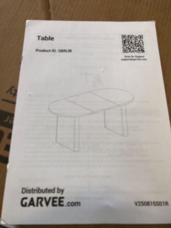 Photo 1 of BLACK FLODABLE WOOD TABLE