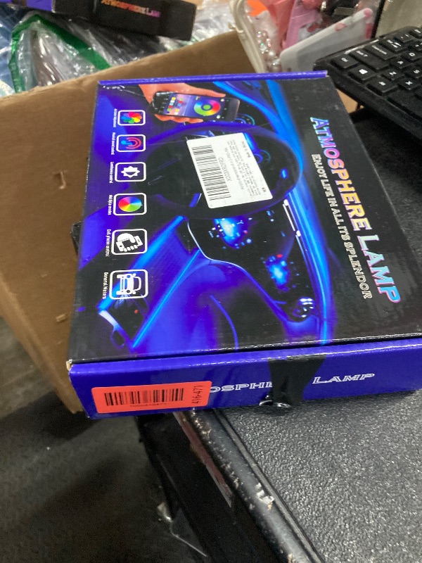 Photo 1 of ***MISSING MAIN ITEM***Dreamcolor Acrylic Interior Car LED Strip Light with Wireless APP, RGB 6 in 1 with 175 inches 600 LEDs Fiber Optic Car Ambient Lighting Kits, Sound Active Function LED Strip for Car Accessories***MISSING MAIN ITEM***