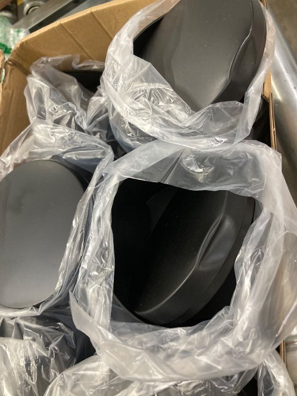 Photo 1 of ***DAMAGE-SLIGHTLY DENTED -SELLING AS IS *** YJHSS 12-Pack 12oz Candle Tins with Lids, Metal Candle Jars for Candle Making, Bulk Empty Containers for Beginners & DIY Storage -Black