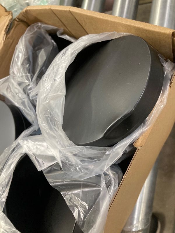 Photo 1 of ***DAMAGE-SLIGHTLY DENTED -SELLING AS IS *** YJHSS 12-Pack 12oz Candle Tins with Lids, Metal Candle Jars for Candle Making, Bulk Empty Containers for Beginners & DIY Storage -Black