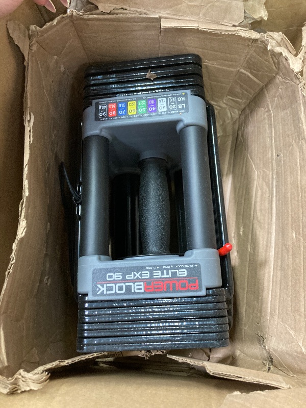 Photo 1 of ***ONLY ONE**PowerBlock Elite EXP Adjustable Dumbbells, Sold in Pairs, Stage 1, 5-50 lb. Dumbbells, Durable Steel Build, Innovative Workout Equipment, All-in-One Dumbbells, Expandable with Expansion Kits