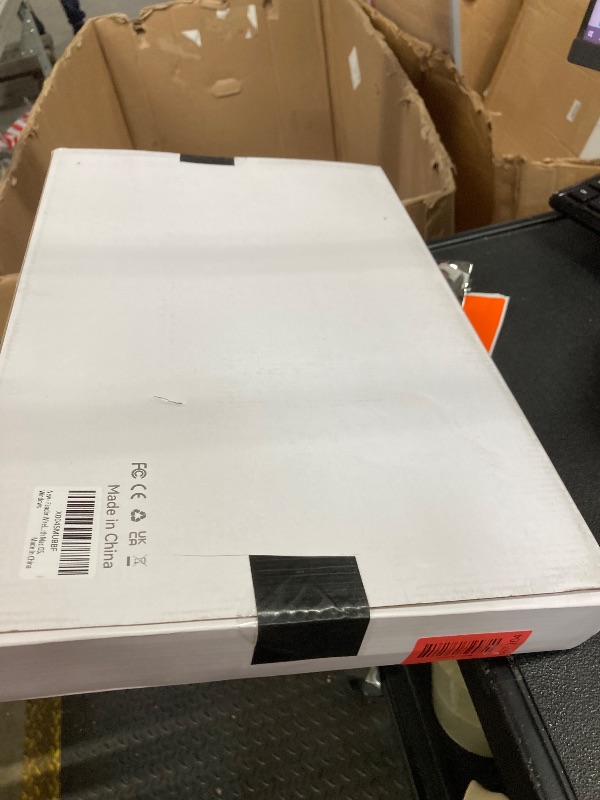 Photo 1 of ***MISSING MOUSE -SELLING AS INCOMPLETE -PARTS ONLY***  Wireless Keyboard 2.4G Full Size Wave Keys Ergonomic Keyboard with Wrist Rest, Phone Holder,  for Windows, Mac OS, Laptop, PC (Black)
