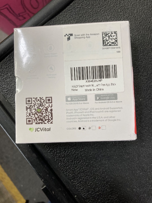 Photo 1 of **Factory Sealed, is not permitted to Return, Not Refund**IAMJOY Smart Health Wristband, Wearable Activity & Fitness Tracker for Multi-Sport Mode, All-Day Automatic Continuous Monitoring of Health Data, Improve Sleep, Stress & Wellness, with Free App, Bla