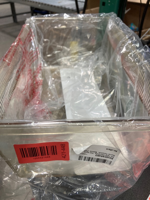 Photo 1 of ***NO LID***Exo Terra Faunarium Flat Home Plastic Reptile Terrarium, Medium (14" x 8" x 6") | Perfect for Temporary Housing, Quarantine, or Transport | Transparent Plastic Door for Easy Access***NO LID***