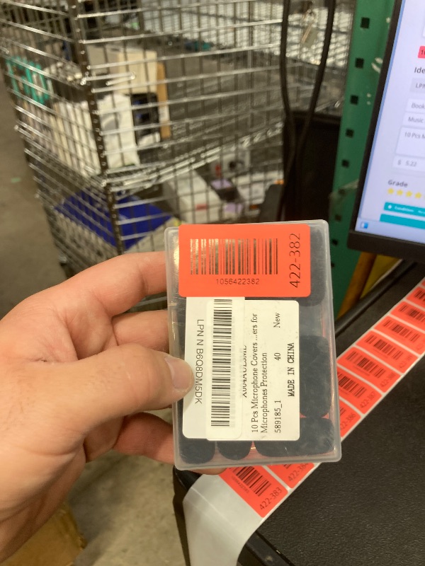 Photo 1 of 10 Pcs Microphone Covers Foam Windscreen Headset Microphone Covers Foam High Density Mic Covers for Microphones Protection