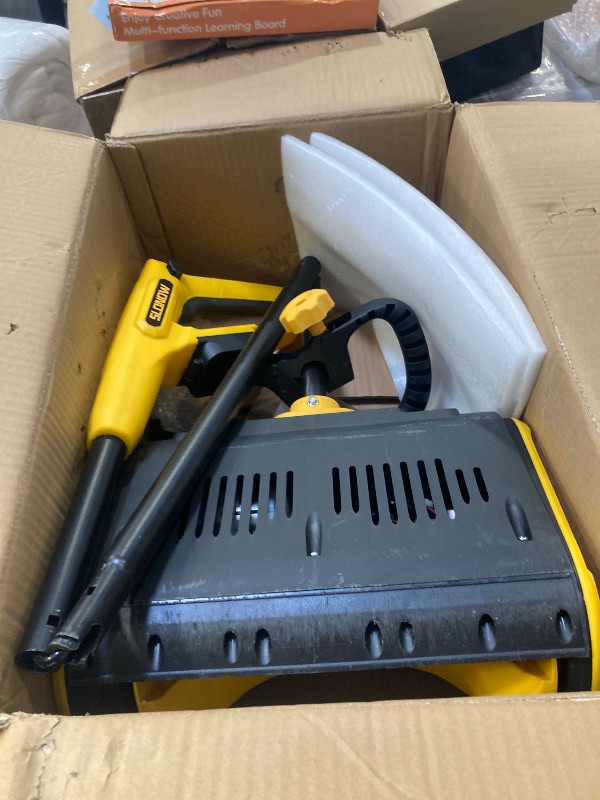 Photo 1 of Cordless Snow Shovel, 20V Electric Snow Blower Compatible with De-Wait(No Battery), 13.5 Inch Cordless Snow Removal Shovel with Directional Plate - Yellow