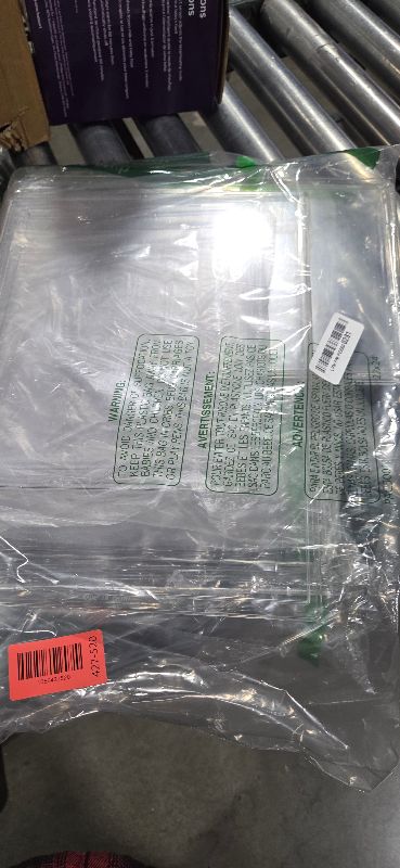 Photo 1 of Acrylic Box Display Case, Clear Plastic Stackable Storage Bins with Magnetic Attraction Lid, Showcase for Cosmetic, Large Figures Collectibles (2 Pack, X-Large)