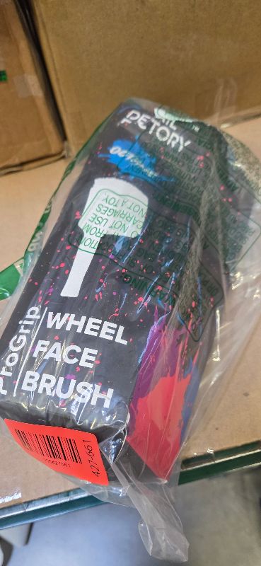 Photo 1 of Detail Factory - ProGrip Wheel Face Brush - Ergonomic ProGrip Handle - Premium Wheel Cleaner Brush - Soft Flagged-Tip Bristles - Octane Riptide