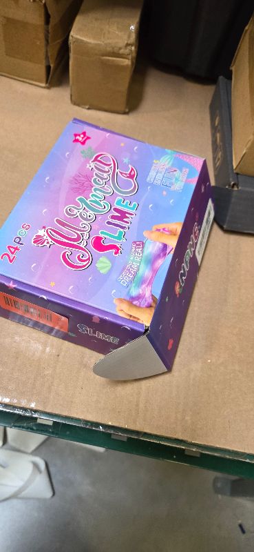 Photo 1 of 12 Pack Mermaid Slime Party Favors for Kids Slime Cup Bulk DIY Stress Relief Putty Toy Christmas Easter Birthday Goodie Bag Stuffer Classroom Reward for Girls Boys Stretchy Non-Sticky