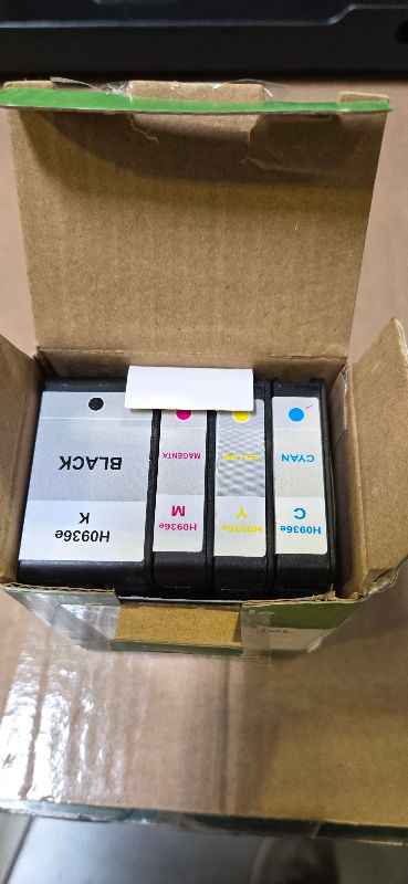 Photo 1 of 936XL (936e) Ink Cartridges Combo Pack Replacement for HP 936 e  for OfficeJet 9122e Pro 9125e 9130e 9135e 9120e 9128e 9110b 9110e 9120b 9128 9130 9130b 9135 for HP936 Black Cyan Magenta Yellow