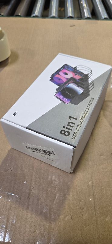 Photo 1 of 300W Charging Station for Multiple Devices, 8 Port Multi USB C Fast Charger Station Dock for MacBook iPhone 17/16/15/14/13/12 Samsung Pixel Series iPad, Black (6 Mixed Short Cables Included)