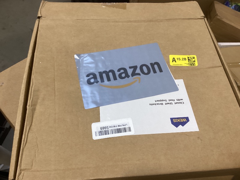 Photo 1 of 4-Pack Closet Rod Bracket, 10.8x10.8Inch Closet Shelf Brackets Heavy Duty Wall Mounted, Matte Black Steel Closet Rod Support Brackets Holder, 300 Lbs Load Capacity with Anchors Screws