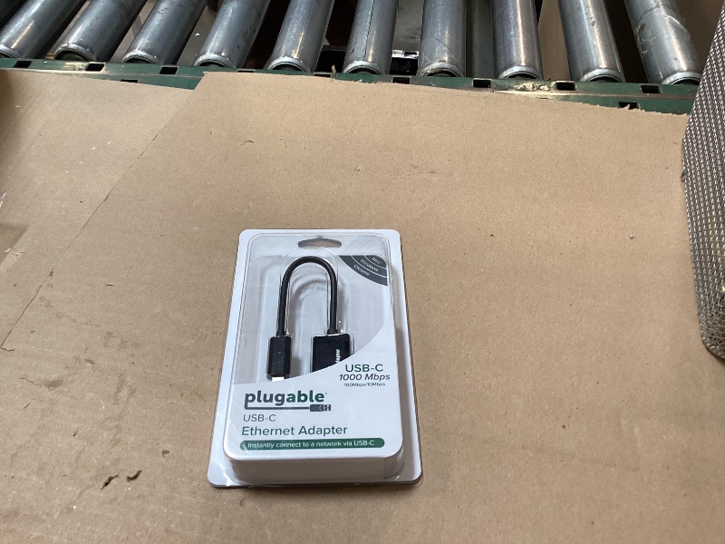 Photo 1 of Plugable USB C to Ethernet Adapter, Fast and Reliable Thunderbolt or USB C to Gigabit Ethernet Adapter, Compatible with Windows, Mac, iPhone 15, ChromeOS, Dell XPS, Switch