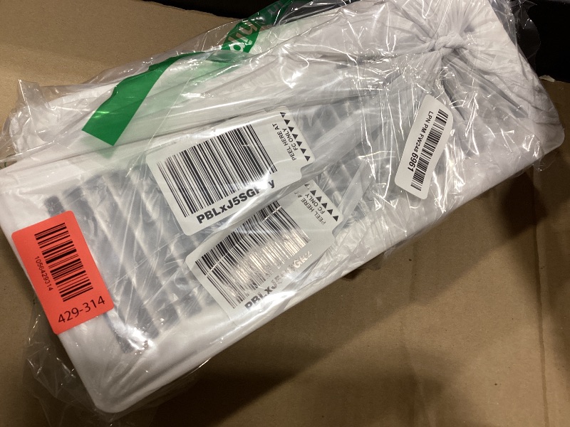 Photo 1 of Howeall 4" x 12" Floor Register 2 Pack - Heavy Duty Steel Walkable Floor Vents - Easy Adjust Air Supply Lever - Vent Covers for Home (White)