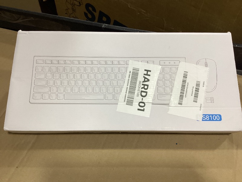 Photo 1 of Wireless Keyboard and Mouse Combo, Full-Sized Wireless Keyboard and Adjustable DPI Mouse, 2.4GHz USB Receiver, Keyboard and Mouse for PC, Windows, Desktop, Laptop (Latte Color)