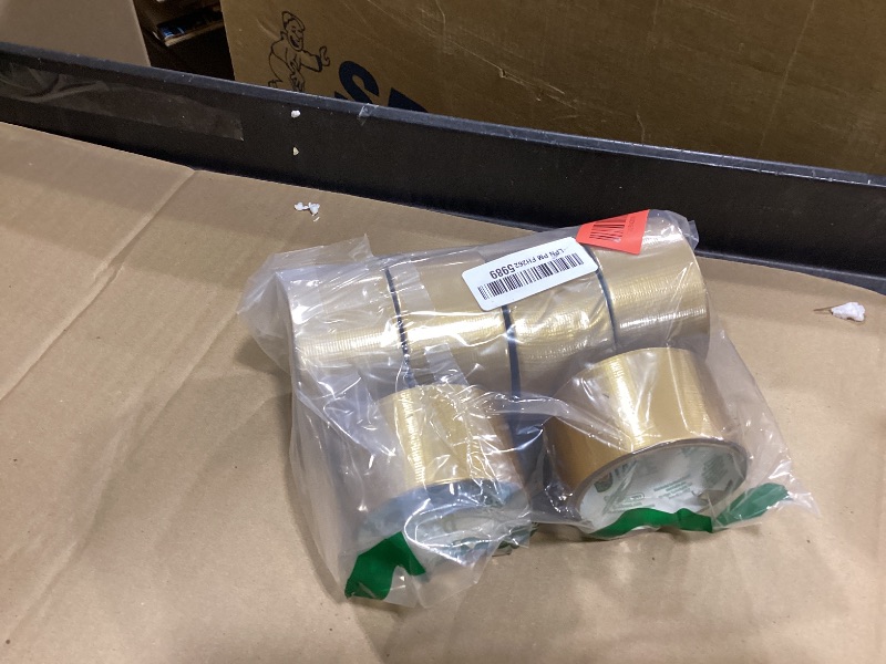 Photo 1 of Duck Brand Duck Color Duct Tape, 6-Roll, Metallic Gold (280748_C)