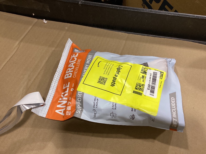 Photo 1 of WHCOOL Slim-Fit Ankle Brace for Sprained Ankle, Quick Lace Up Ankle Support for Women Men with 2 Auto-Shaped Pads, Air Fabric Cool Ankle Stabilizer for Injury Recover, Running,Sports, M(12”-13”)