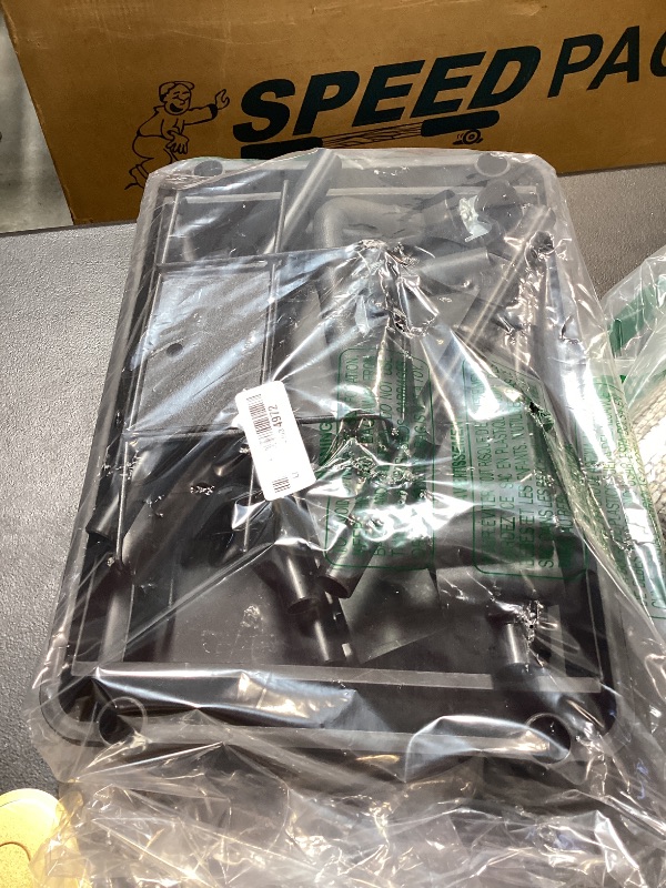 Photo 1 of 3 Tier Rolling Utility Cart with Drawer,REBECAT Utility Cart Made of Multifunctional Storage Organizer Tool for Kitchen,Bathroom,Living Room,Office(Black)