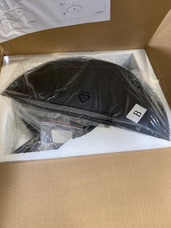 Photo 1 of 17In(W) x19In(H) Black Round Side Table Heavy Duty Modern End Table Stable Sofa Side Table Marble Base Accent Coffee Table Nightstand for Living Room Bedroom