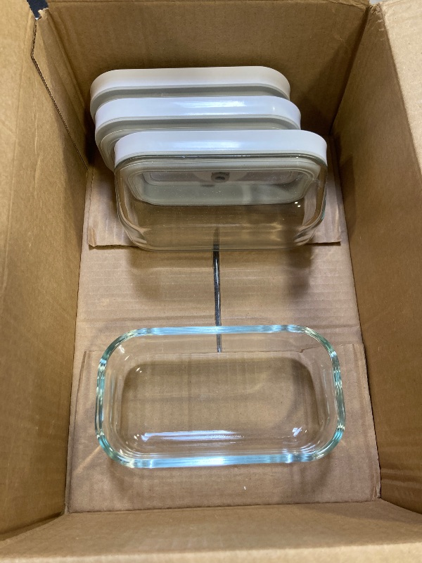 Photo 1 of 2 Pack Glass Food Storage Containers 