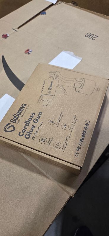 Photo 1 of GoGonova Cordless Hot Glue Gun, 15s Fast Preheating with 2Ah Built-in Battery Hot Melt Glue Gun, Smart Power-Off, Kit with 25 Pcs Premium Mini Glue Sticks and USB-C Charging Port