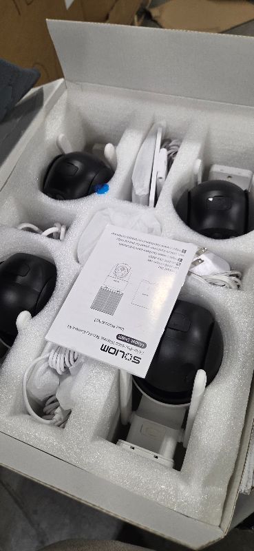 Photo 1 of SOLIOM Security Cameras Wireless Outdoor,8MP Ultra HD for Day and Night, No Subscription,Built in Radar,Solar Powered Cameras for Home Security, 360° Pan Tilt Auto Tracking,5G & 2.4G WiFi, 4-Cam Kit