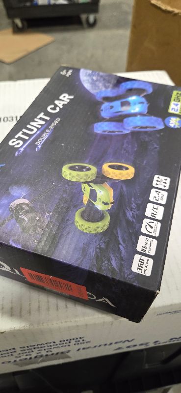 Photo 1 of QUNREDA Remote Control Car, RC Cars Toys for Kids Ages 6-12, 4WD Stunt Car with LED Lights & 360° Flips, 2.4GHz, Upgraded USB-C Modular Batteries, 8-10 Year Old Boys Birthday Gift 1-Blue