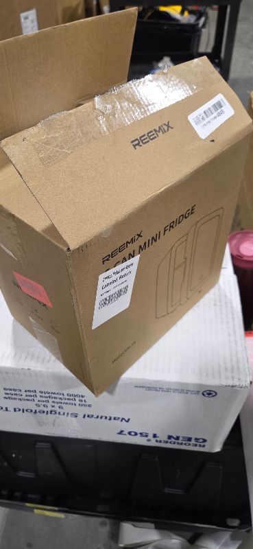 Photo 1 of BROKEN MIRROR -------------------------------------------Reemix Skincare Fridge, Mini Beauty Fridge with LED Mirror, 4L Portable Small Refrigerator for Bedroom, Car, Office & Dorm, Cooler & Warmer (Purple)