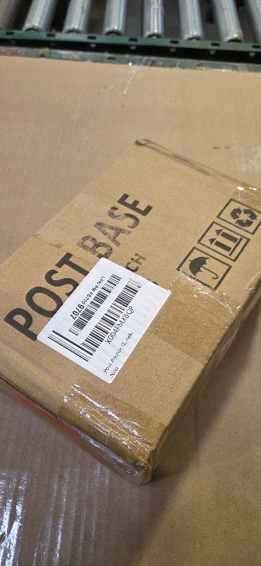 Photo 1 of 2 PCS Metal 4×4 Post Base, Inner Size 3.5"x3.5" Heavy Duty Post Bracket with Anti-Corrosive Partition, Powder-Coated Post Anchor for Pavilion Deck Railing Support Deck Base Plate