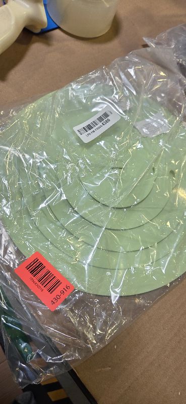 Photo 1 of 4"-12" Silicone Lids for Cups Bowls Plates Pans, Microwave Splatter Cover, Kitchen Containers Lids Cover for Food Storage,Light Green Multiple 5 Pack