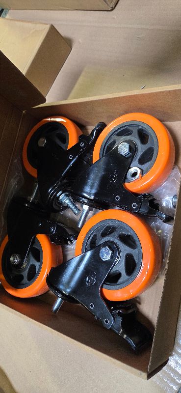 Photo 1 of 4inch stem caster wheels with brake