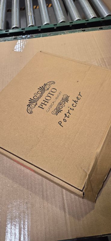 Photo 1 of 12 x 12 Inch Large Leather Hardcover 80 Pages DIY Scrapbook Photo Album Blank Craft Paper Wedding Anniversary Family Photo Scrapbook Album (Black, 12 x 12 Inch)