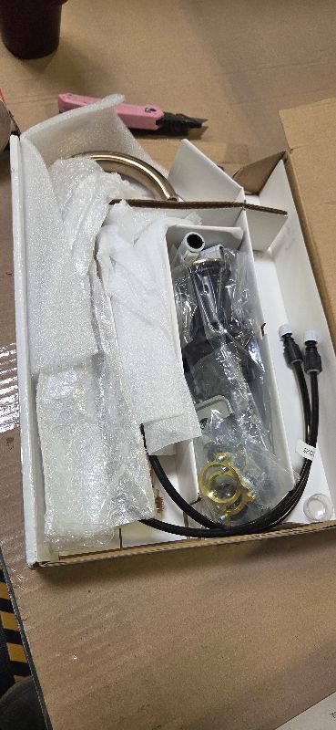 View 2 of **MISSING FAUCET HANDLE**
Delta Nicoli Brushed Gold Faucet 3 Hole, 8 Inch Widespread Bathroom Sink Faucet for Vanity, Push-Pop Drain Assembly, Champagne Bronze 35749LF-CZ