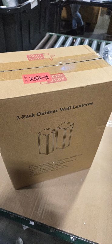 Photo 1 of 2-Pack Outdoor Wall Lanterns, Exterior Waterproof Outdoor Lights with Glass Shades, Bronze Porch Lights Wall Mounted, Anti-Rust E26 Modern Lighting Fixtures for Patio Garage Entryway Front Door