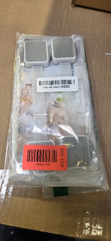 Photo 1 of 2 Pack Baby Proofing Safety Locks Child Safe for Cabinet Drawer Fridge Oven Dishwasher Doors, Toilet Seat & Lid, Adjustable Furniture Latches and Straps, 3M Adhesive No Drilling Button,Unlock Design