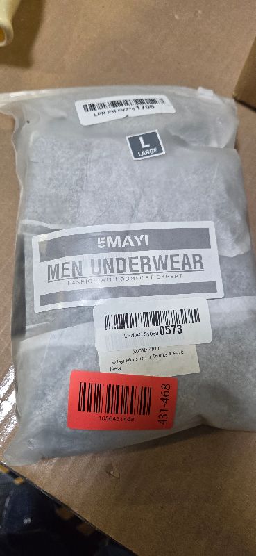 Photo 1 of 5Mayi Mens Underwear Boxer Briefs Short Leg Athletic Trunks Underwear for Men Pack No Fly L