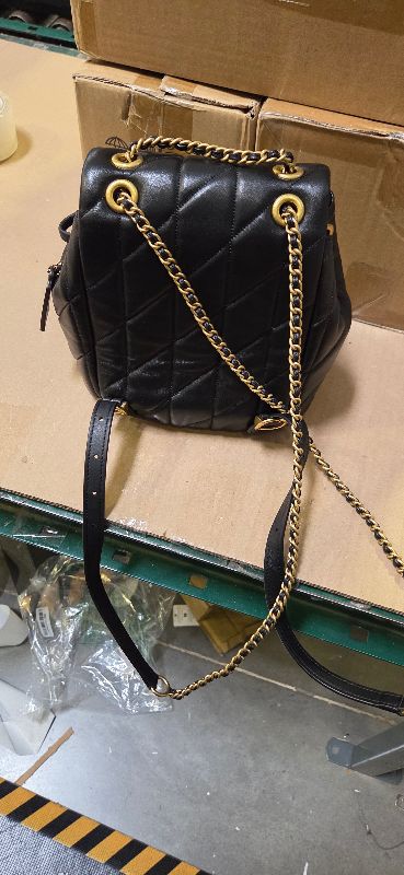 Photo 1 of COACH, Womens, Quilted Tabby Backpack, Black, One Size