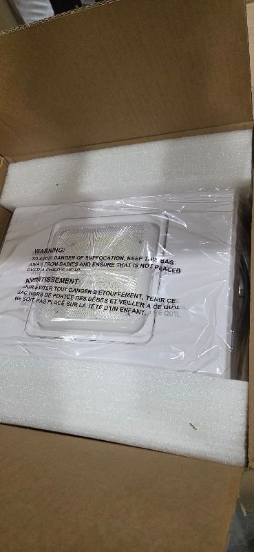 Photo 1 of LED Canopy Gas Station Light, 150W 21000LM Surface Mount LED Carport Ceiling Light 5700K (600W HID/HPS Equivalent), 100-277V IP65 DLC & UL Listed