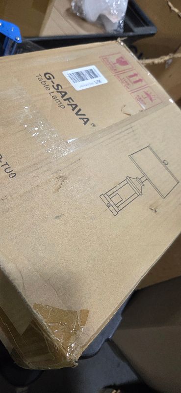 Photo 1 of **DAMAGE, INCOMPLETE** G-SAFAVA 23.75" Farmhouse Dual USB Charging Ports 3-Way Dimmable Touch Control Table Lamp with Nightlight Vintage Modern Lamps for Living Room Bedroom