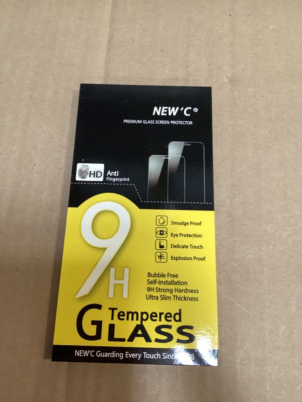 Photo 1 of NEW'C 4 Pack, 2 Pack for iPhone 14 Screen Protector (6.1 inch) + 2 Pack Camera Lens Protector, Sensor Protection,Case Friendly Tempered Glass Film